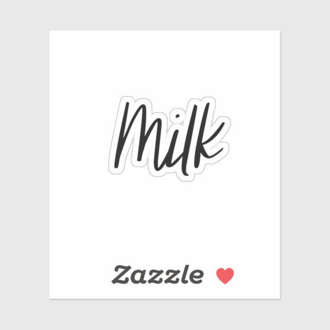 Adesivo de armazenagem de leite (Folha)