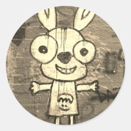 Adesivo de ARTE DE GRAFFITI MONSTRO FELIZ