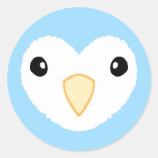 Adesivo de aves brancas