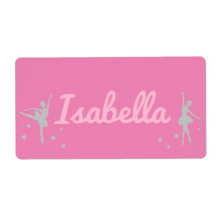 Adesivo de Bailarina Personalizado Nome