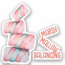 Adesivo de balanceamento de marshmallow
