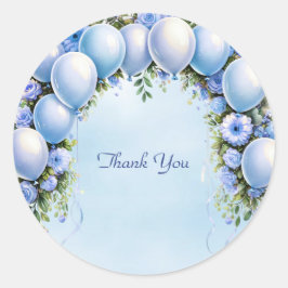 Adesivo de balões azuis