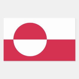 Adesivo de bandeira da Gronelândia
