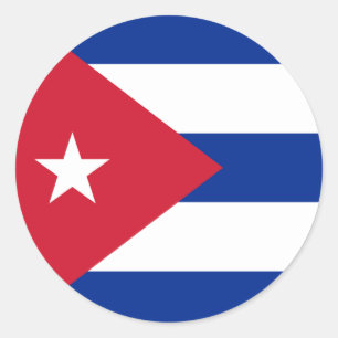 Adesivo de bandeira de Cuba