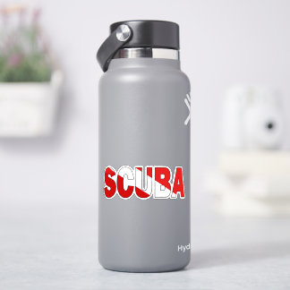 Adesivo de Bandeira de Mergulhador Submerso