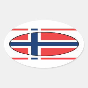 Adesivo de bandeira norueguesa