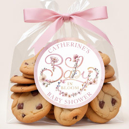 Adesivo de Bebê em Florada Rosa Desbotada – Boho W