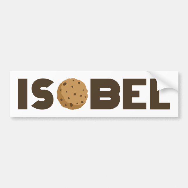 Adesivo de biscoito isobelo (Frente)