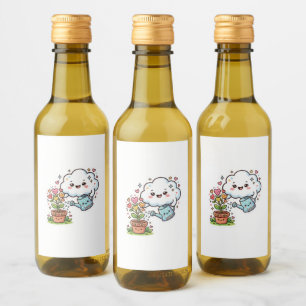 Adesivo de bondade de planta Kawaii fofo Nuvem e f