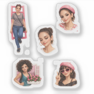 Adesivo de Boneca de Luxo Estética - Pacote de Mod