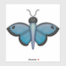 Adesivo de borboleta azul