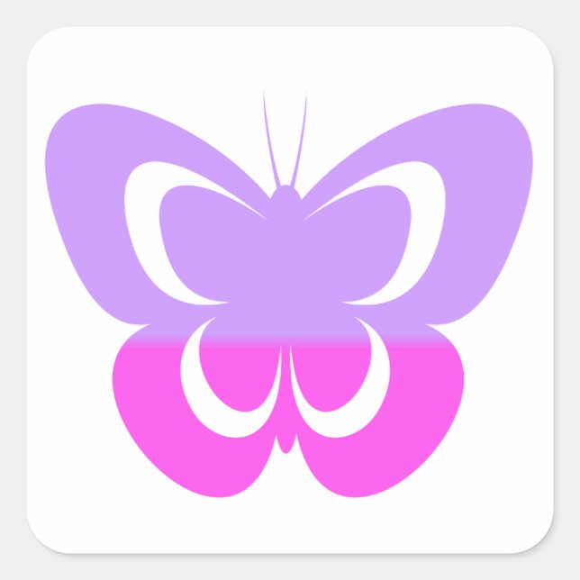 Adesivo de borboleta bonita. (Frente)