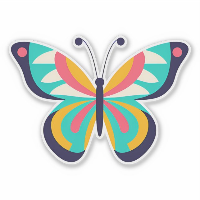 Adesivo de borboletas (Frente)