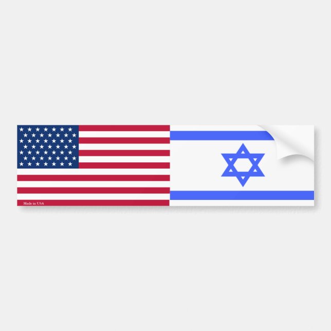 Adesivo de botas de sinalizador americano e israel (Frente)