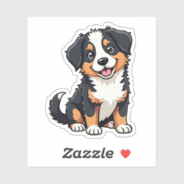 Adesivo de cachorrinho Aussie Kawaii sorridente