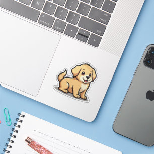 Adesivo de Cachorrinho Golden Retriever Fofo – Olh