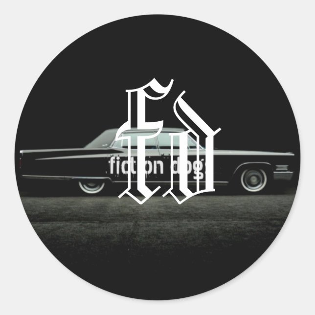 adesivo de cães de ficção (Frente)