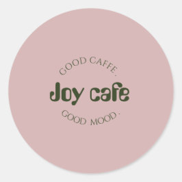 Adesivo de Cafeteria Moderna | Etiqueta de Marca d
