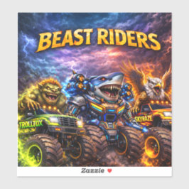 Adesivo de caminhão monstro de vinil cortado perso