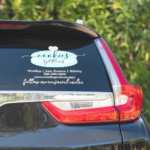 Adesivo de Carro Logotipo de Biscoitos Macaroon Pa