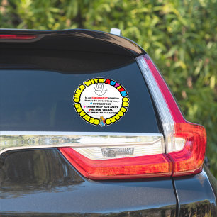 Adesivo de Carro para Criança com Autismo