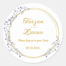 Adesivo de Casamento Islâmico de Nikkah Shaadi
