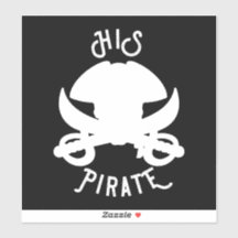 Adesivo de Caveira e Espadas Cruzadas de Pirata Br