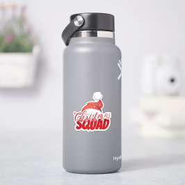 Adesivo de Chapéu de Papai Noel Vermelho da Equipe