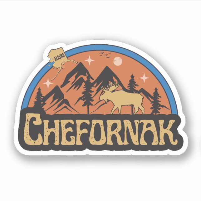 Adesivo de Chefornak, Alasca (Frente)