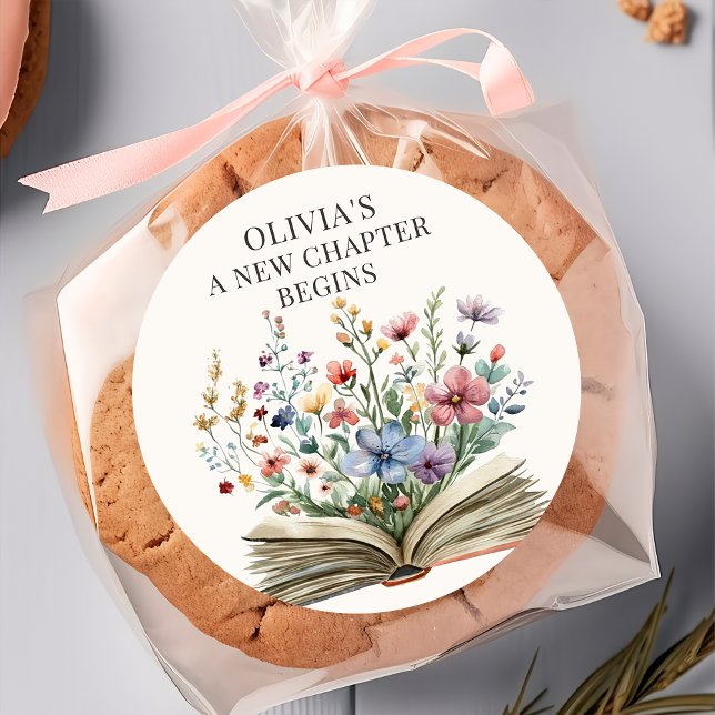 Adesivo de Chuvinha de Bebê de Livro Novo Capítulo (Criador carregado)