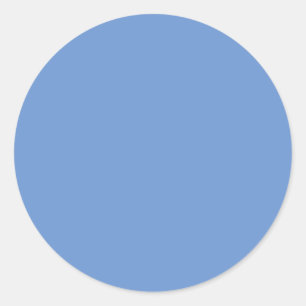 Adesivo de Círculo Azul   Etiqueta Minimalista Cal