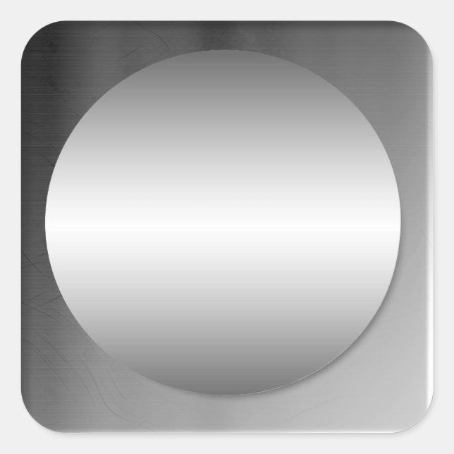 Adesivo de círculo metálico com estrutura suave (Frente)