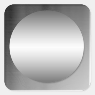 Adesivo de círculo metálico com estrutura suave