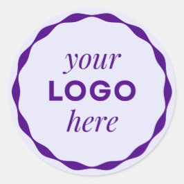 Adesivo de Círculo Recortado com Logotipo Empresar