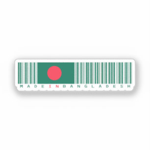 Adesivo de Código de Barras da Bandeira Feito em B