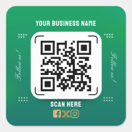 adesivo de código qr do nome comercial