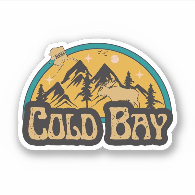 Adesivo de Cold Bay, Alasca (Frente)