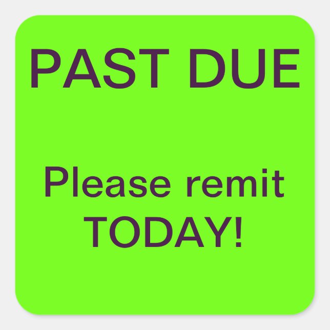 Adesivo de Coleções DUE PAST (Frente)