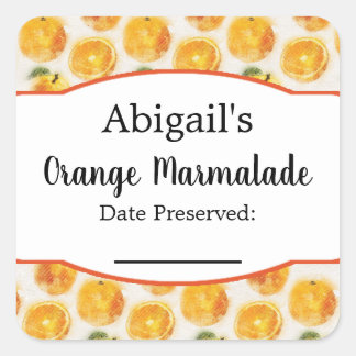 Adesivo de Conserva Fruta Laranja