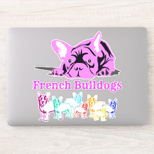 Adesivo de Contorno Bulldogs Franceses