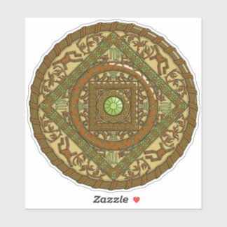 Adesivo de Contorno do Mandala de Virgem