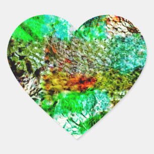 Adesivo de coração abstrato amarelo suave. Ensolar