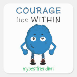 Adesivo de coragem