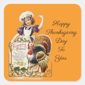 Adesivo de Cozinheiro Antigo com Cardápio