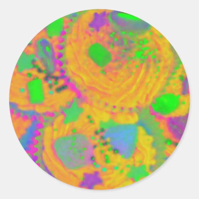 Adesivo de Cupcakes laranja (Frente)