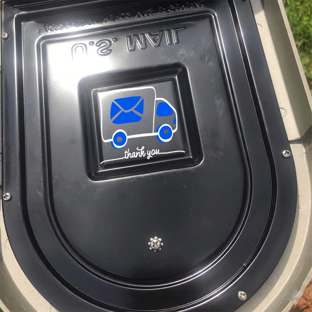 Adesivo de decalque para caixa de correio de agrad (thank you Mailbox Door Decal)