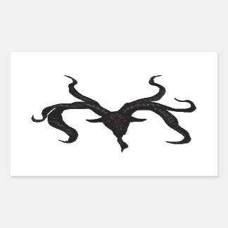 Adesivo de Demônio de Cabra Negra