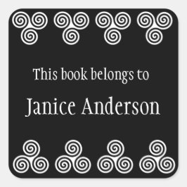 Adesivo de Design de espirais celta