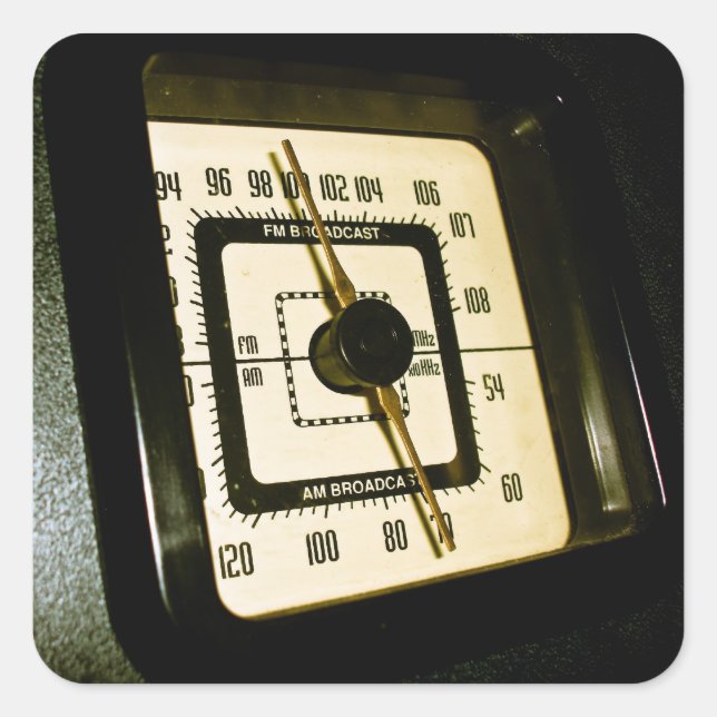 Adesivo de Discagem de Rádio Retroativa 02 (Frente)