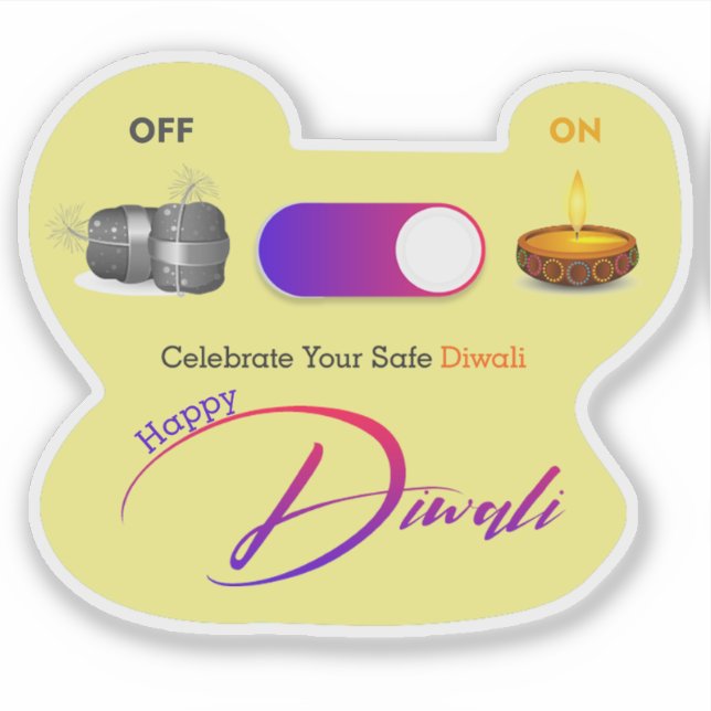 adesivo de Diwali (Frente)
